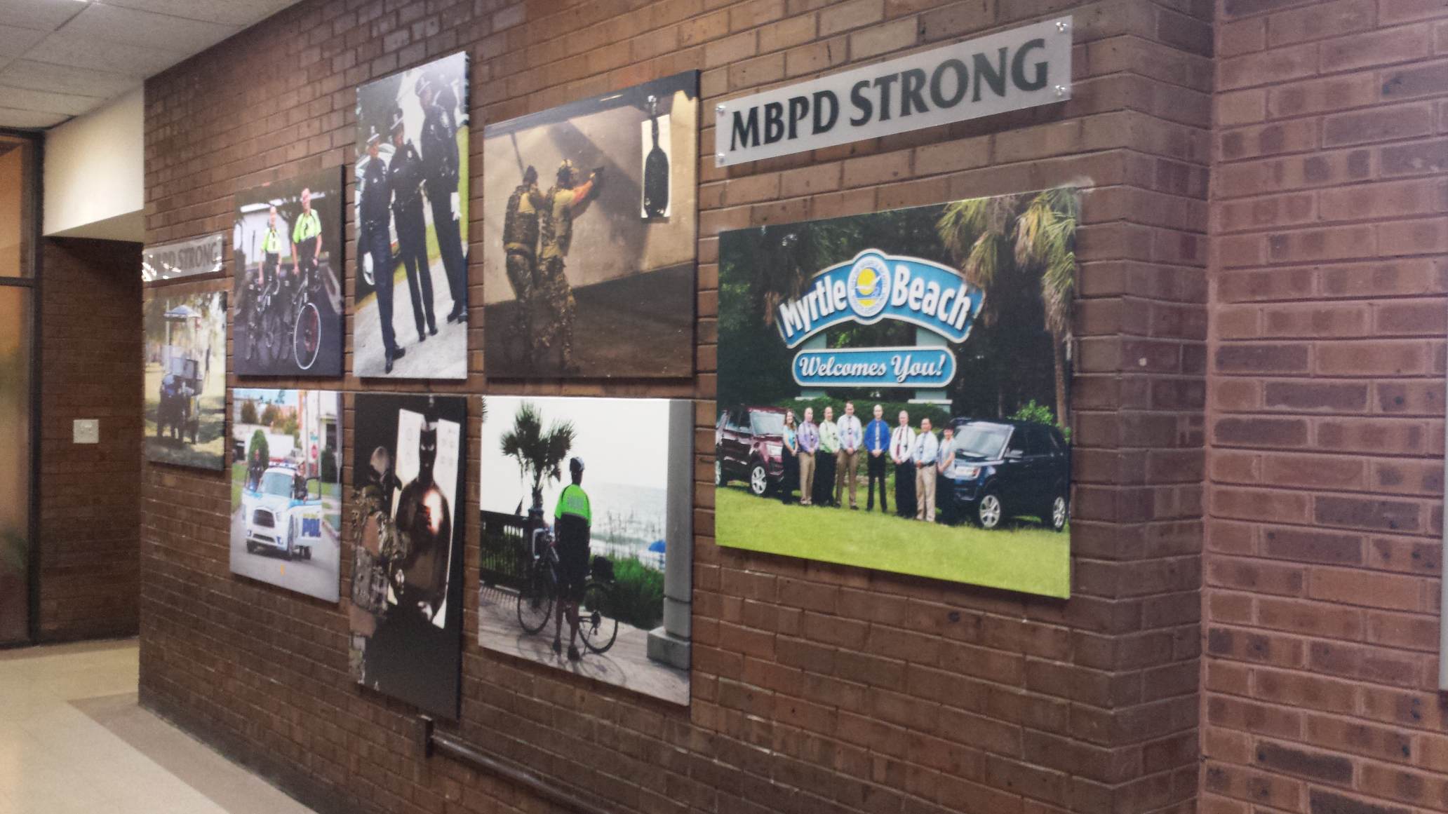 Myrtle Beach Police Department display