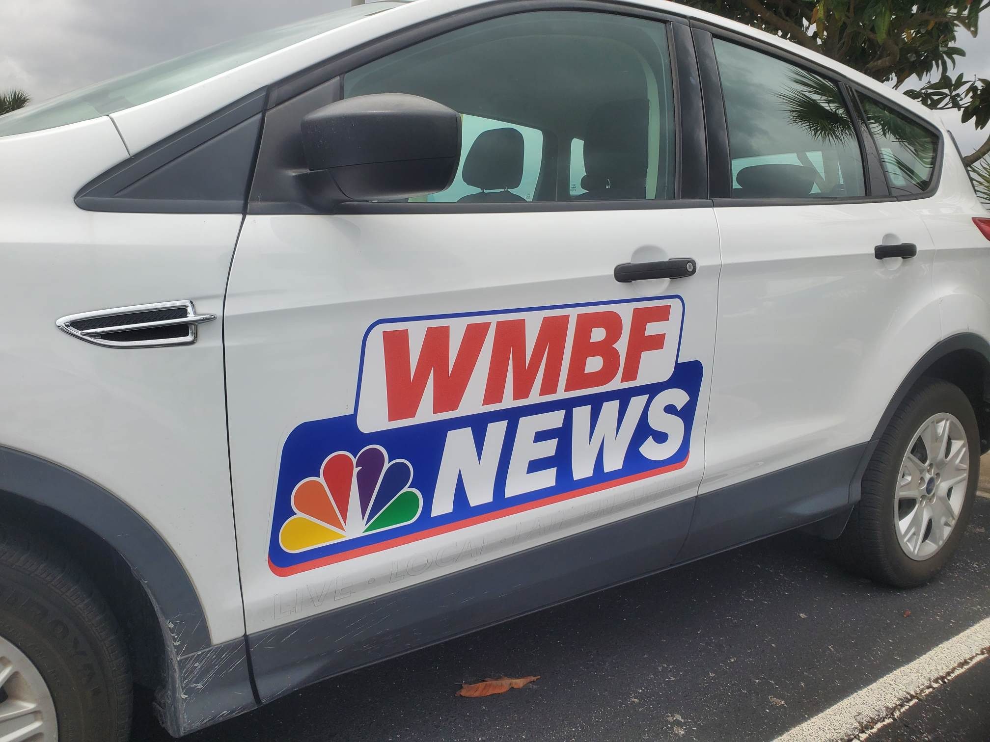 WMBF News car parked outside